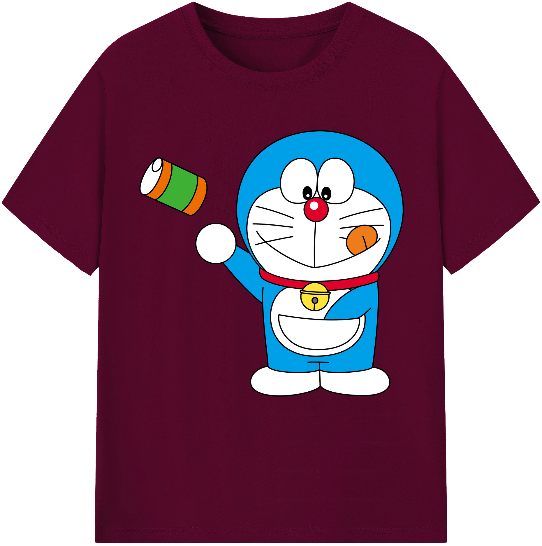 （画像用） ドラえもん Doraemon レディースカジュアルプリントTシャツ（綿100％）
